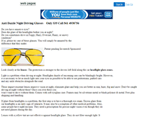 Tablet Screenshot of antidazzlesunglasses.gobot.com